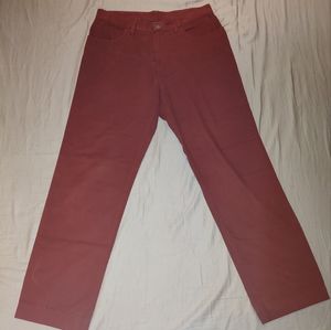 Brick/ Dark Clay Red Cotton Pants